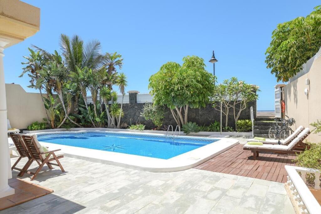 Villa La Concha Beachfront Heated Pool Playa Honda  Exterior foto
